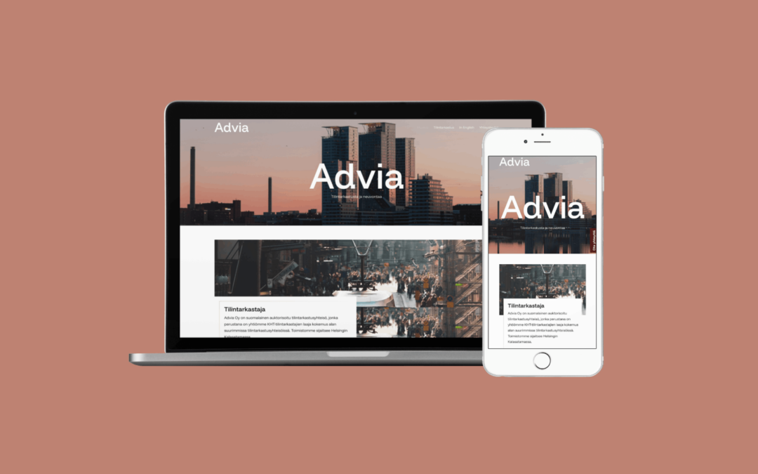 Advia Oy:n urbaani, mutta lämminhenkinen sivusto