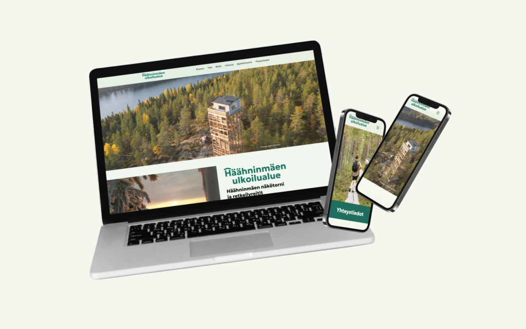 Suositulle Häähninmäen ulkoilualueelle oma erottuva logo ja nettisivut